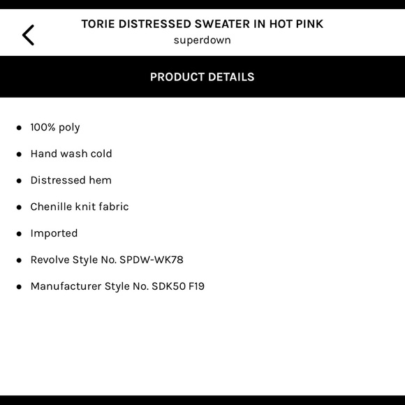 Superdown // Revolve Distressed Sweater NWT - Picture 8 of 8